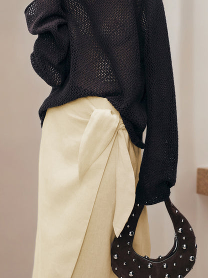 Solid Color Irregular Skirt | Tajstylo