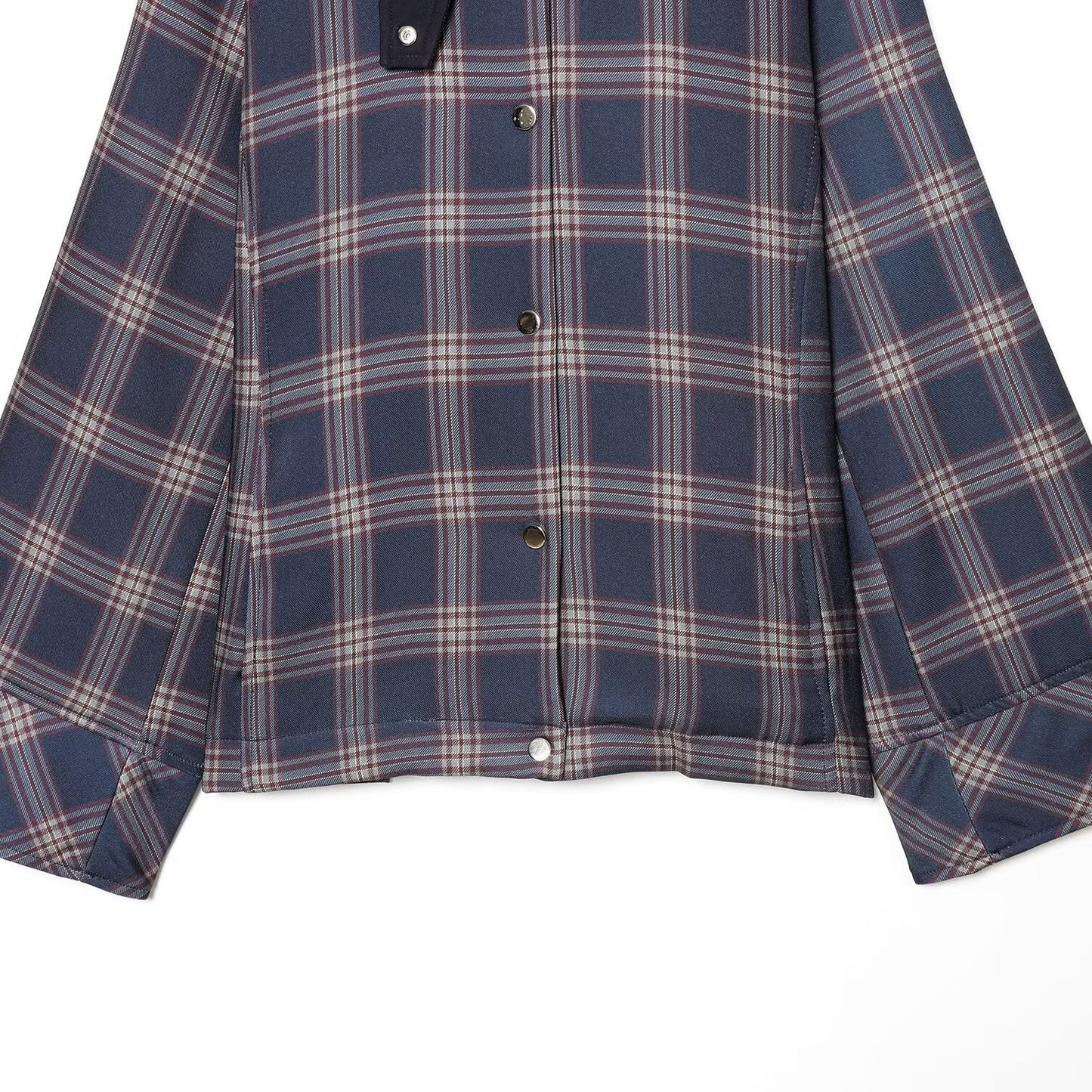 Checkered Hooded Cotton Jacket | Tajstylo