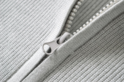 Zipper Lapel Long Sleeve Pocket Top | Tajstylo