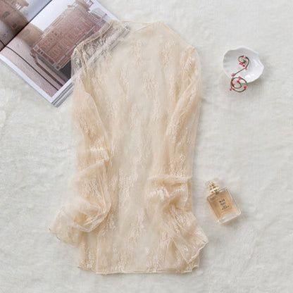 Transparent Korean Lace Blouse | Tajstylo
