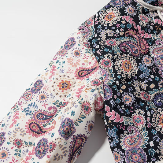 Floral Pocket Cotton Jacket | Tajstylo