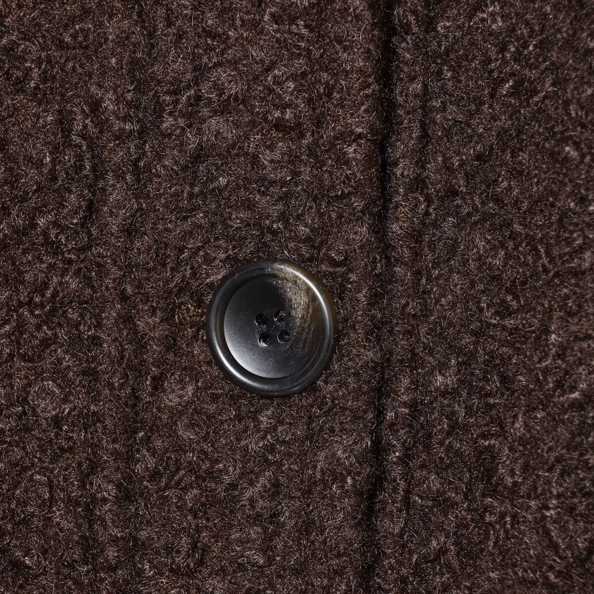 Hairy Collar Twill Coat | Tajstylo