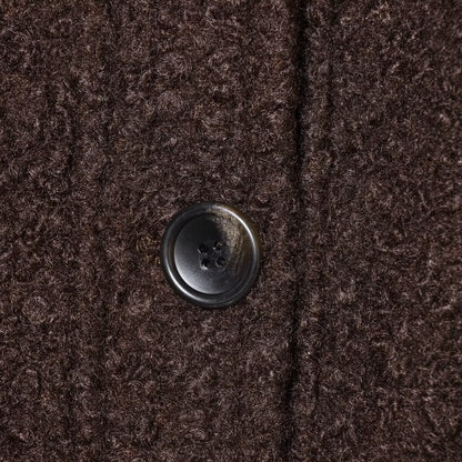 Hairy Collar Twill Coat | Tajstylo