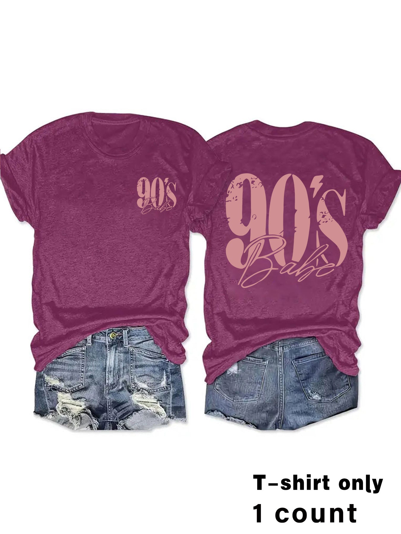 90s Print Vintage Graphic Tee | Tajstylo