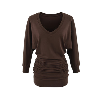 Long Sleeved Color Block Dress | Tajstylo