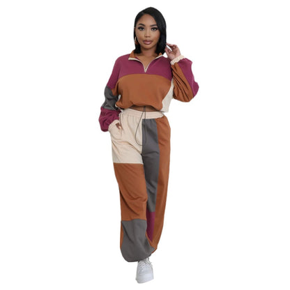 Sporty Woven Two-Piece Set | Tajstylo