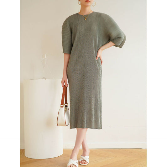 Pleated Casual Bodycon Dress | Tajstylo