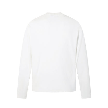 Half Open Collar Long Sleeve Tee | Tajstylo