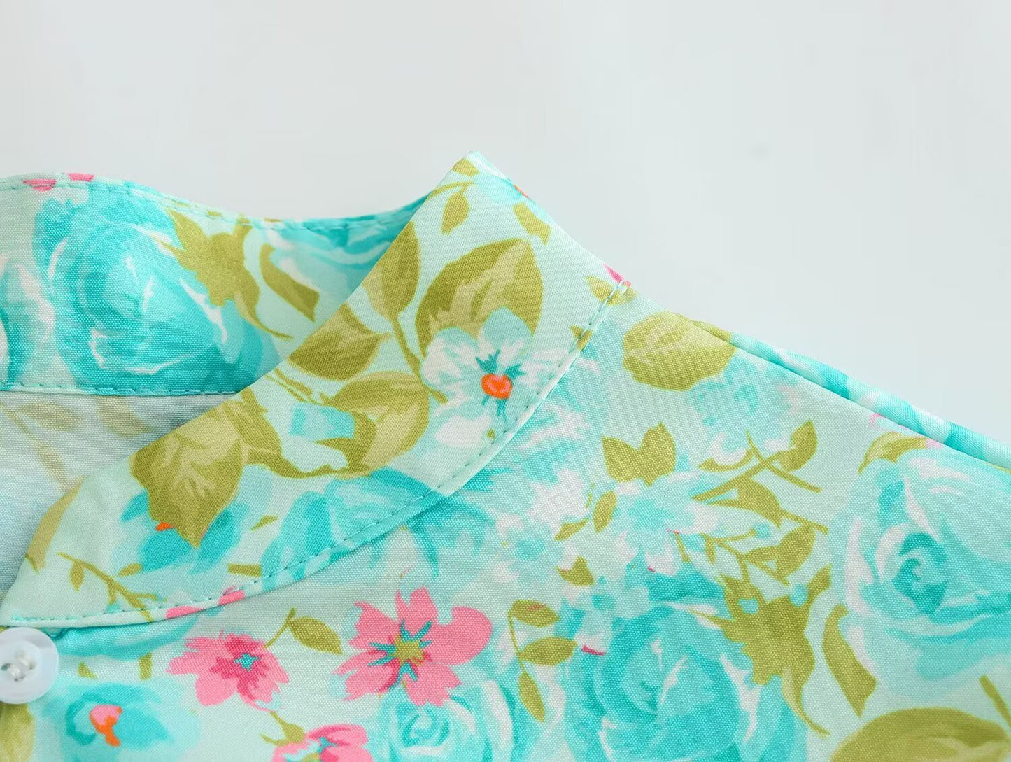 Casual Printed A-Line Dress with Long Sleeves | Tajstylo