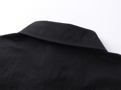 Logo Letter Printed Long Sleeve Shirt | Tajstylo