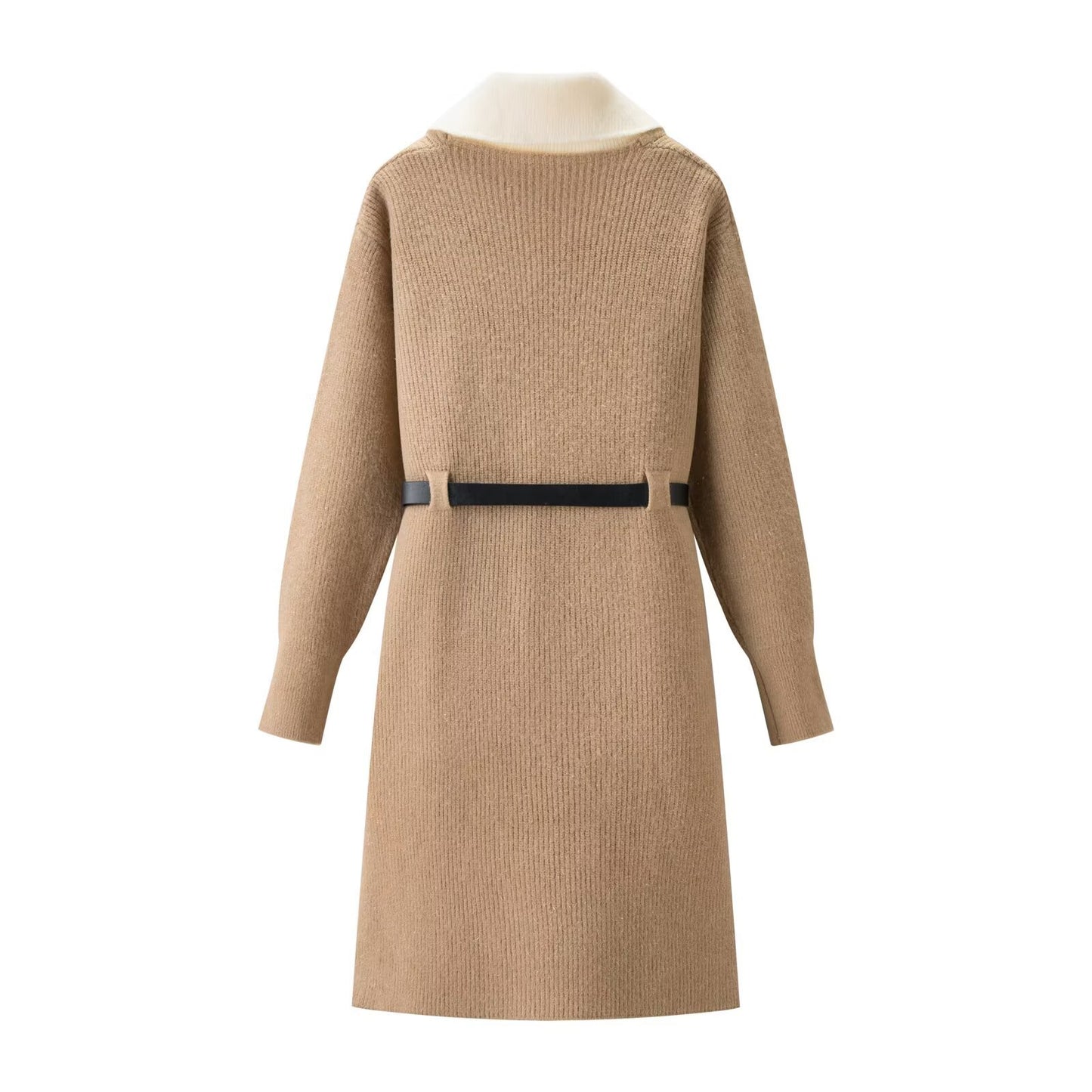 Elegant Waist Cinching Knitted Skirt | Tajstylo