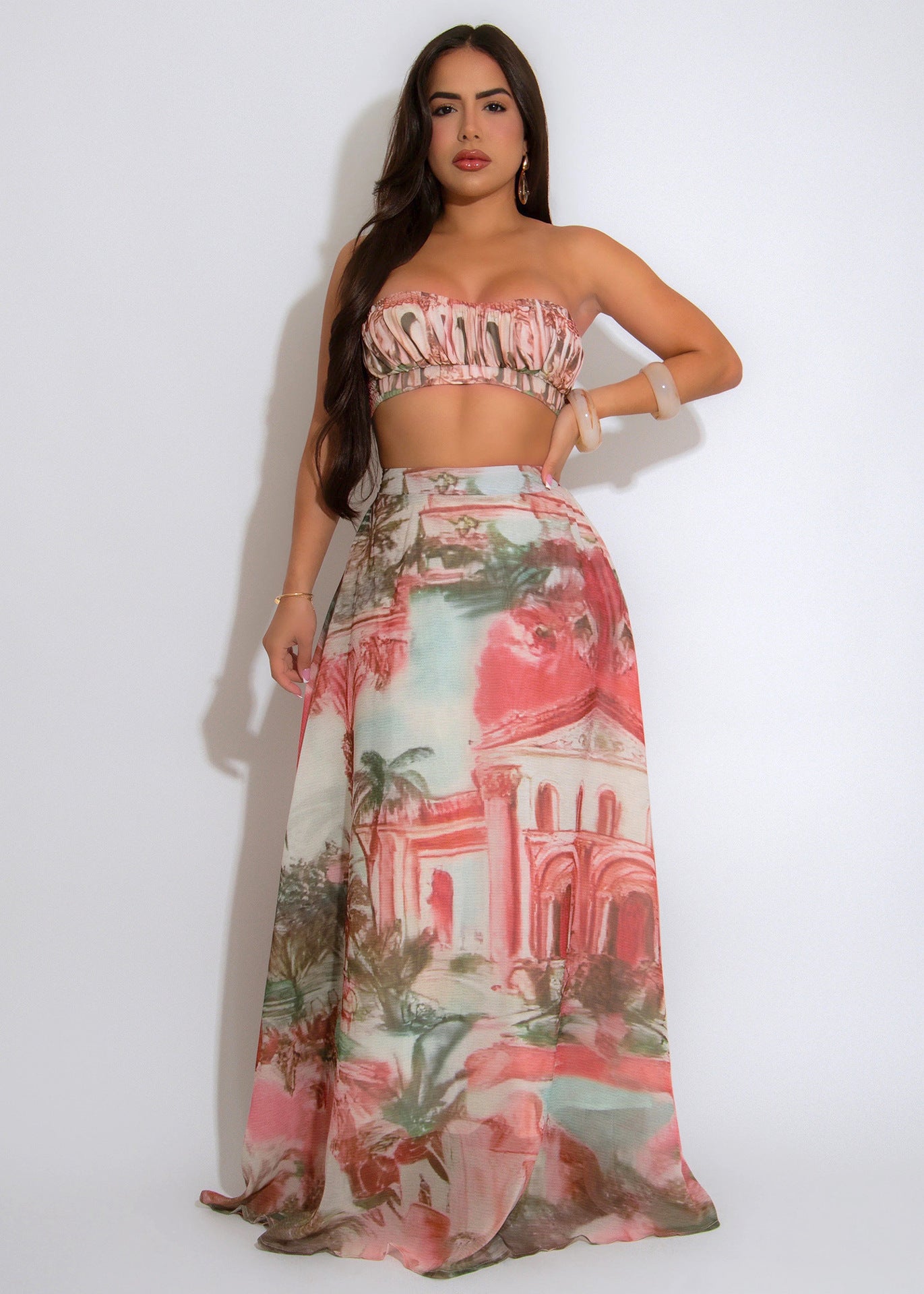 Casual Printed Two-Piece Set | Tajstylo