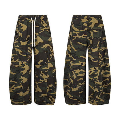 Camouflage Straight Leg Casual Pants | Tajstylo