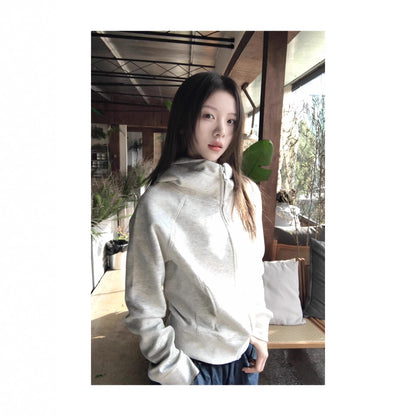 Woman wearing Hooded Sweatshirt for Women in a cozy outdoor setting
