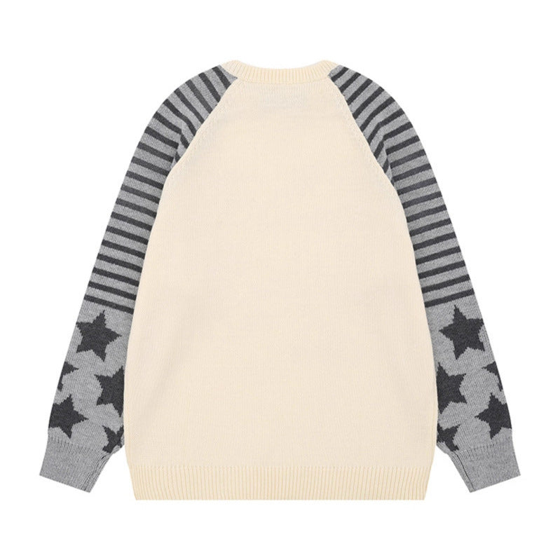 Woman wearing Lightweight V-Neck Cotton Knit Sweater in a cozy setting