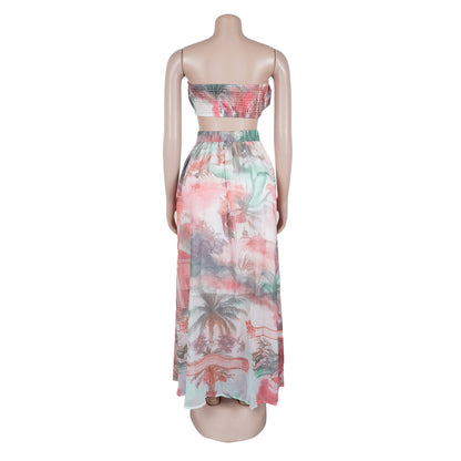 Casual Printed Two-Piece Set | Tajstylo