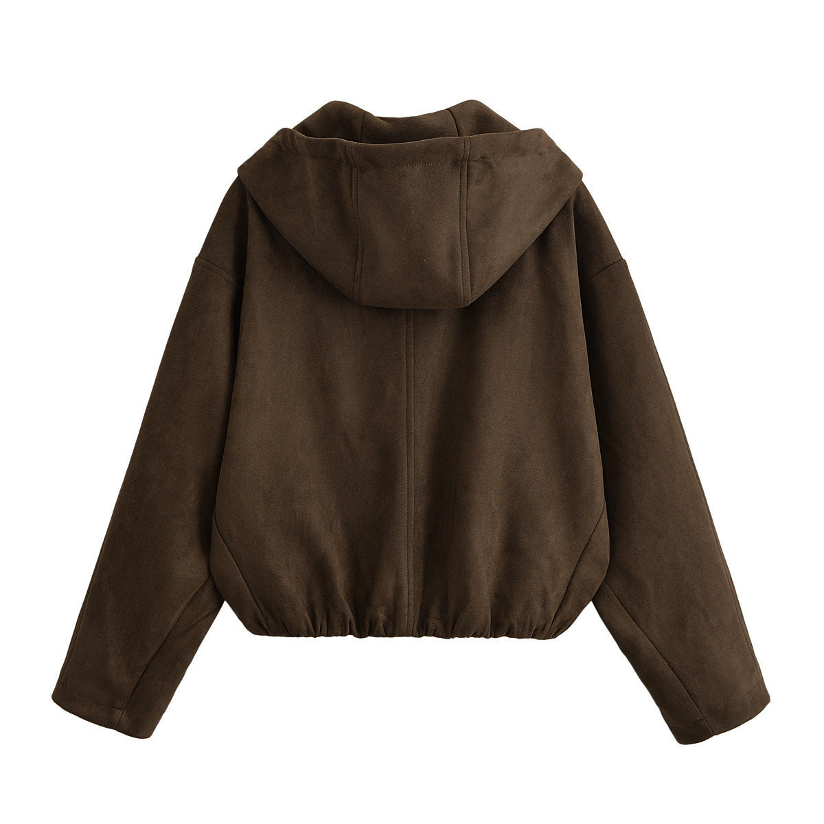 Hooded Suede Look Jacket | Tajstylo
