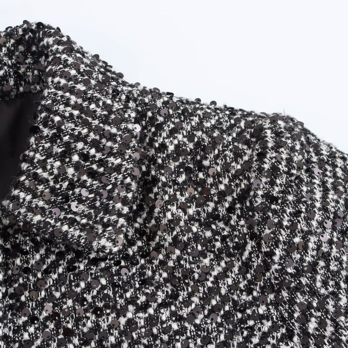 Sequin Patterned Casual Jacket | Tajstylo