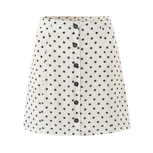Polka Dot Hip Wrap Skirt | Tajstylo