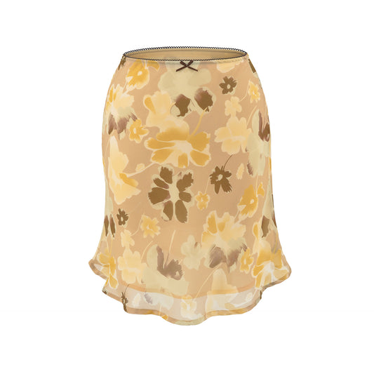 Printed Fish Tail A-Line Skirt | Tajstylo