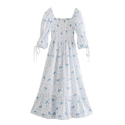Chic Printed Long Dress | Tajstylo