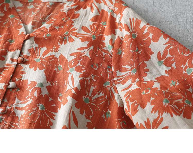 Floral Loose Blouse | Tajstylo