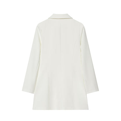 Fitted Suit Dress Wrap Waist A-Line Mini Skirt | Tajstylo
