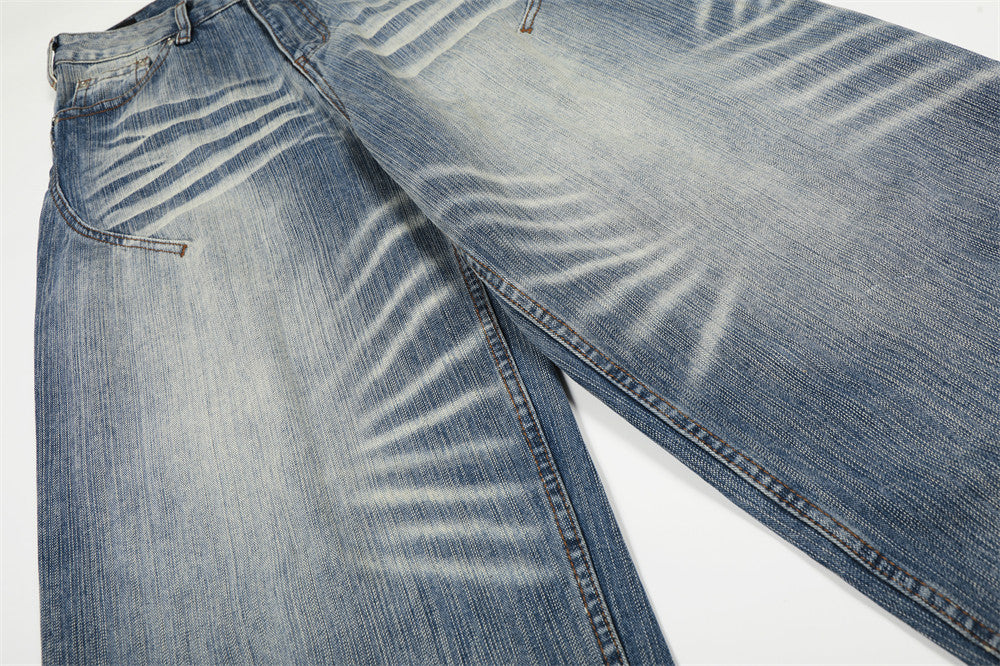 Curved Knife Denim Pants | Tajstylo