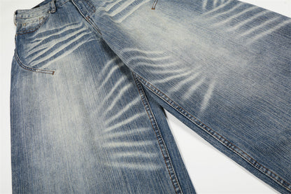 Curved Knife Denim Pants | Tajstylo