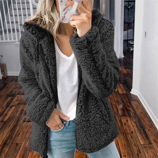 Hooded Woolen Coat for Women | Tajstylo