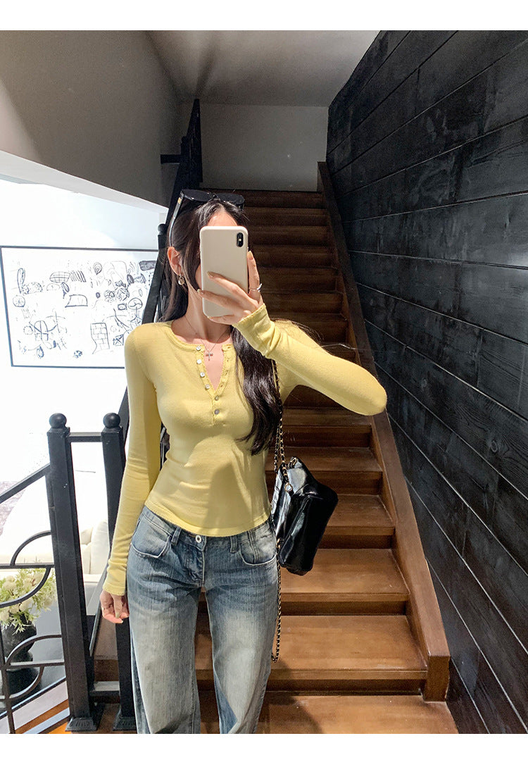 Long Sleeve Knit Top for Women | Tajstylo