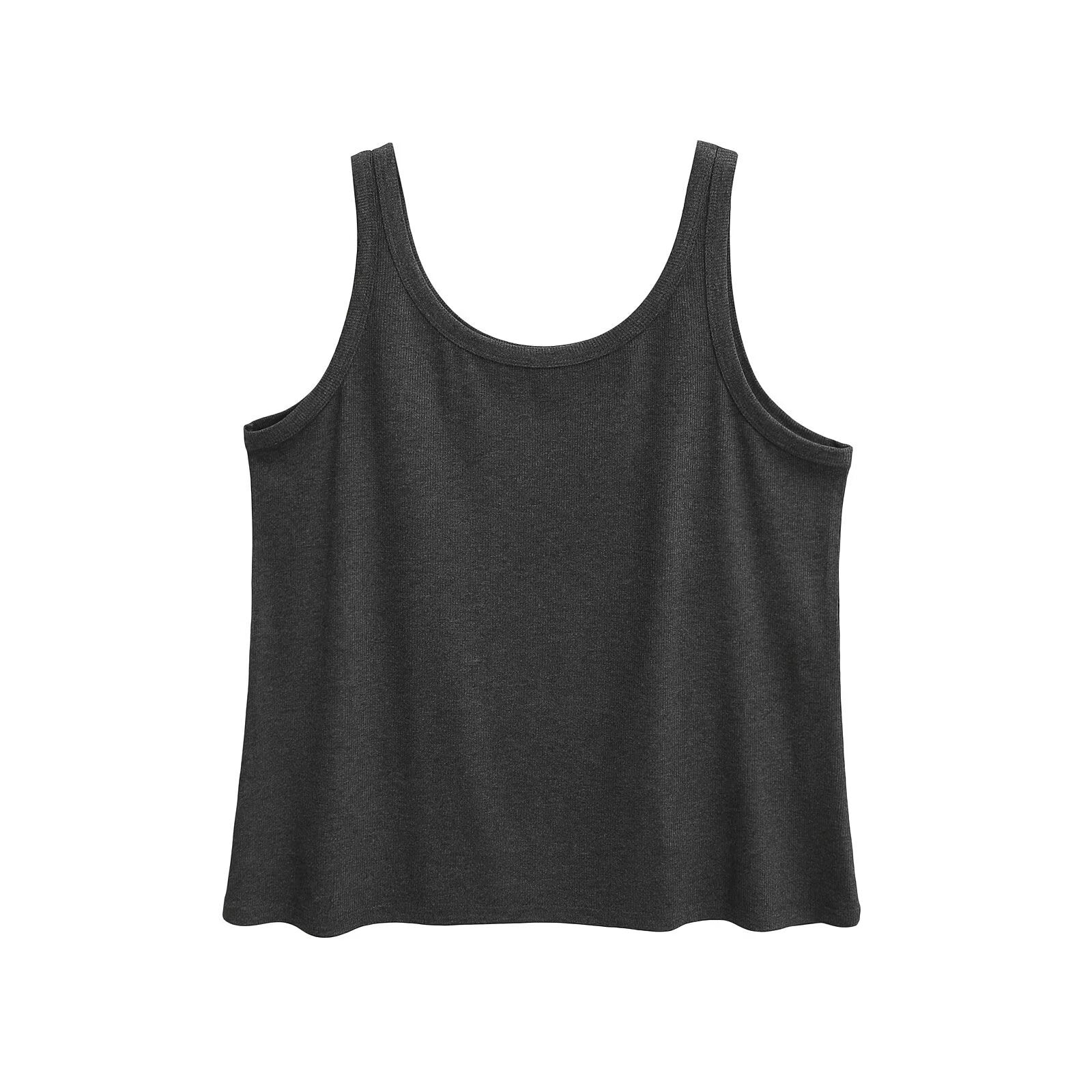 Woman wearing Loose Fit Tank Top in a casual outdoor setting