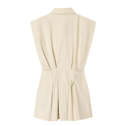 Chiffon Sleeveless Shirt | Tajstylo