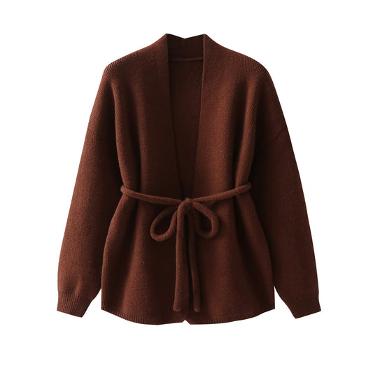 Loose Waist Sweater Jacket | Tajstylo