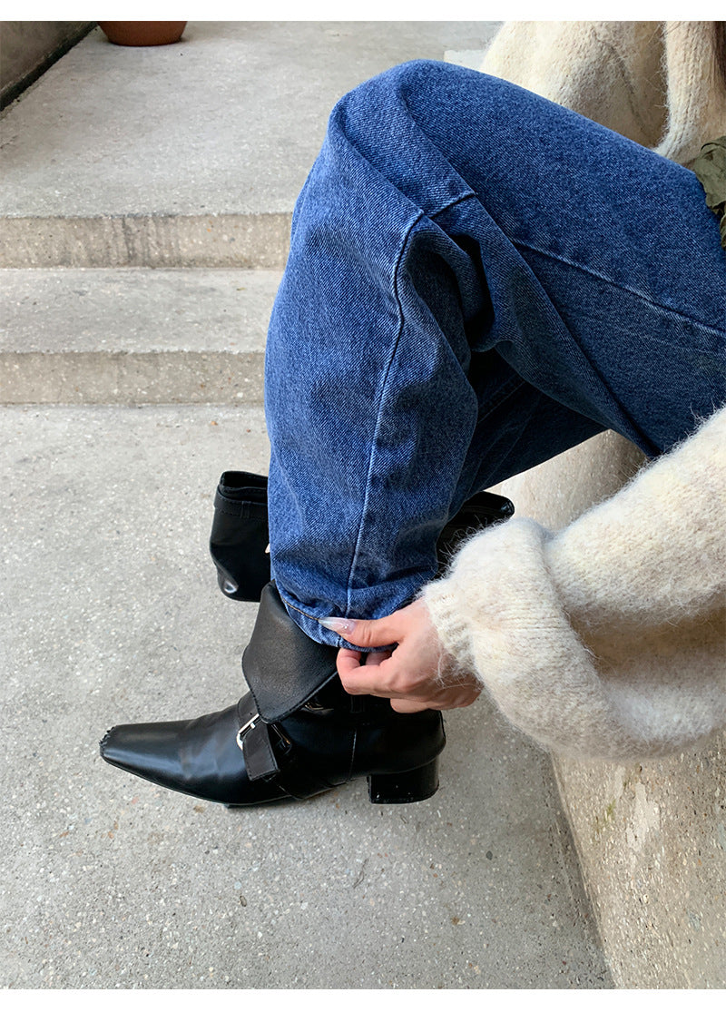Vintage Casual Straight Leg Jeans | Tajstylo