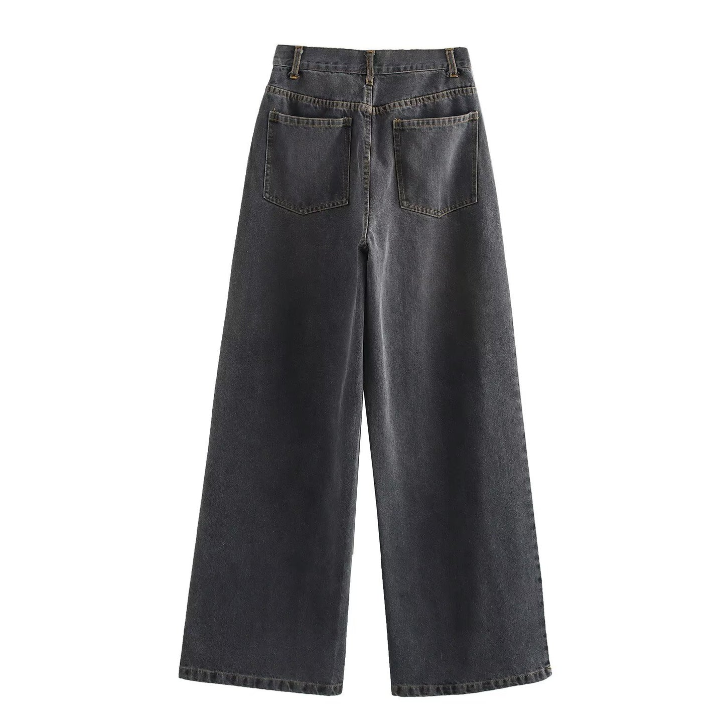 High Waist Wide Leg Denim Jeans | Tajstylo