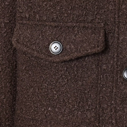 Hairy Collar Twill Coat | Tajstylo