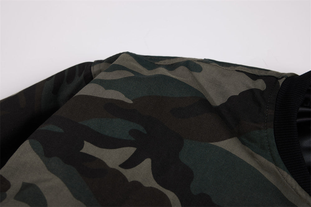 Camouflage Cotton Padded Jacket | Tajstylo