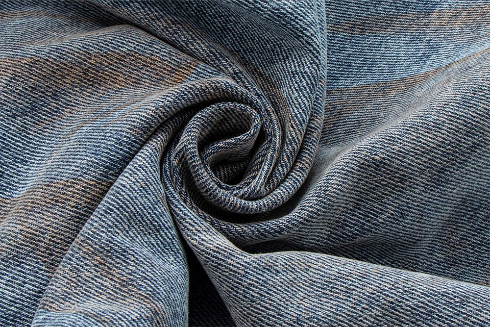 Oversized Straight Leg Washed Denim Pants | Tajstylo