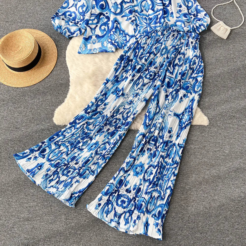 Chic Two Piece Set Top and Pants | Tajstylo