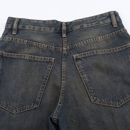 Loose Bucket Shape Low Waist Jeans | Tajstylo