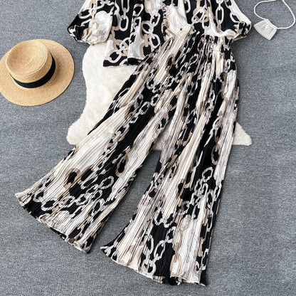 Chic Two Piece Set Top and Pants | Tajstylo