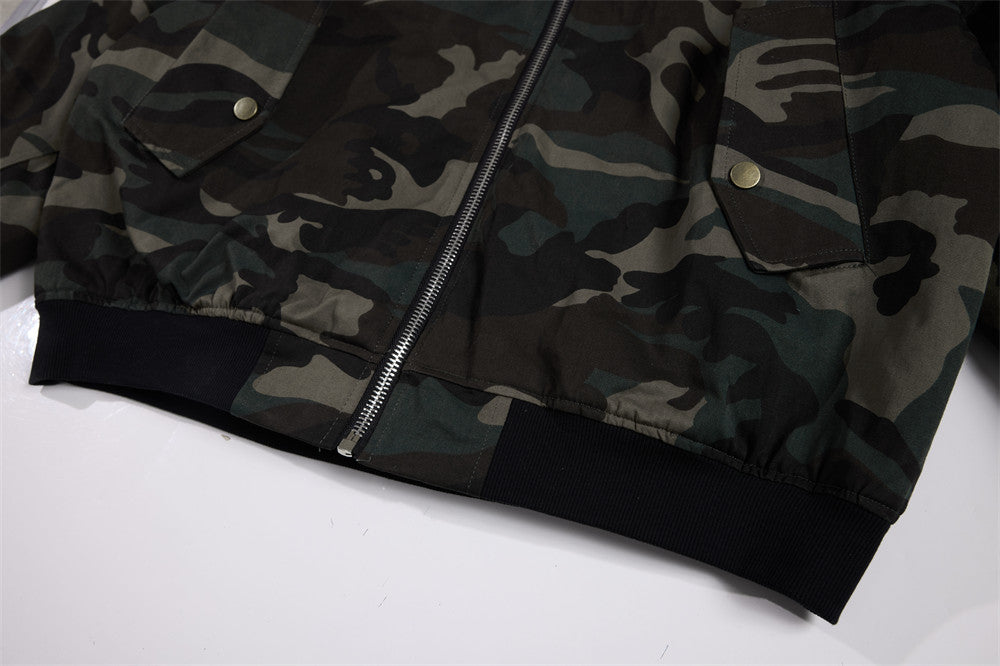 Camouflage Cotton Padded Jacket | Tajstylo