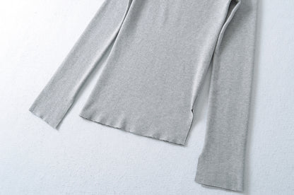 One Shoulder Slit Slanted Hem Top | Tajstylo