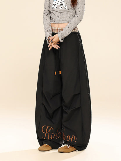 Plaid Patchwork Wide Leg Pants | Tajstylo