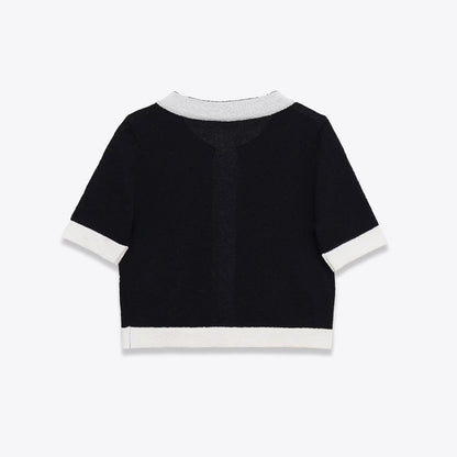 Tailored Contrasting Knitted Sweater | Tajstylo