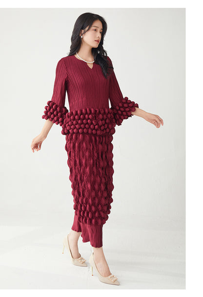 Elegant Two-Piece T-Shirt and Fitted Skirt Set | Tajstylo