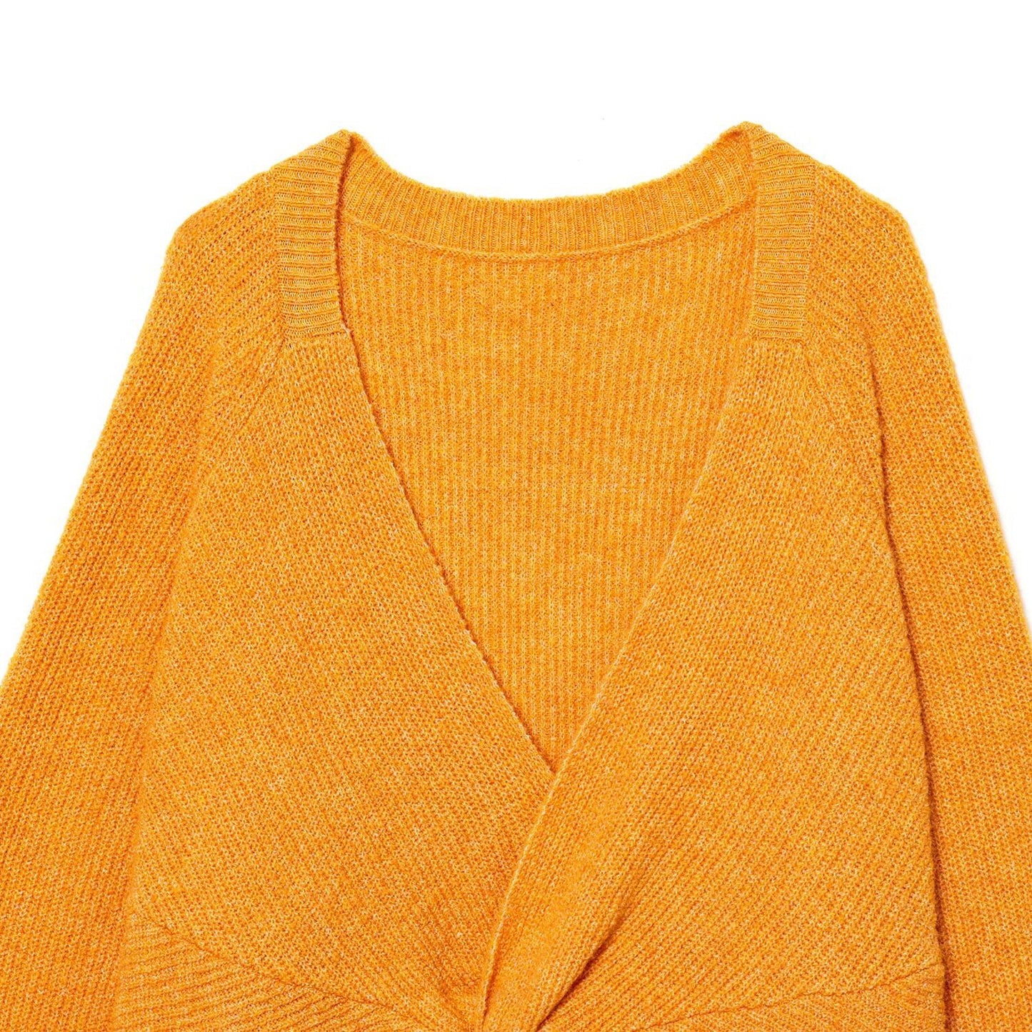 Back Knot Knit Sweater | Tajstylo