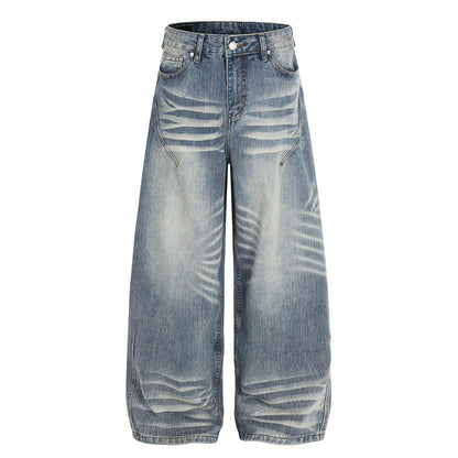 Curved Knife Denim Pants | Tajstylo