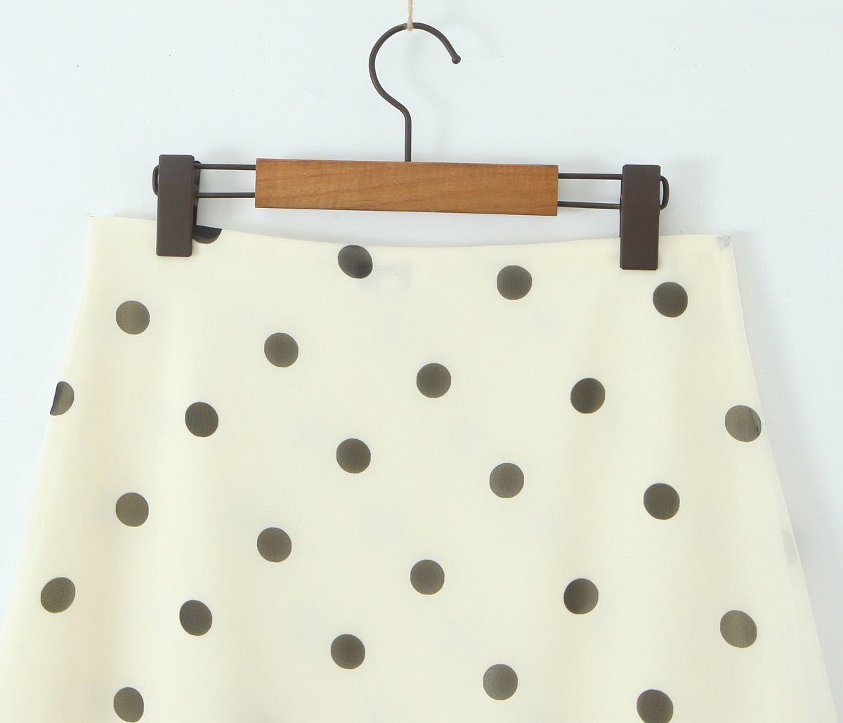 Wave Point Polka Dot Midi Skirt | Tajstylo